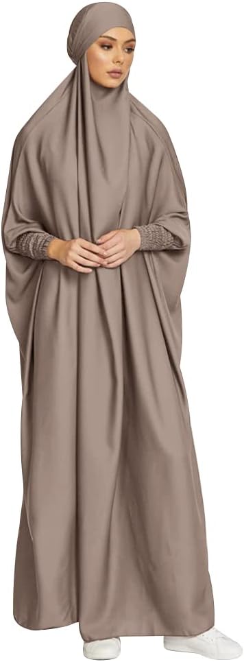 IKADEX Jilbab for Muslim Women Hooded Abaya